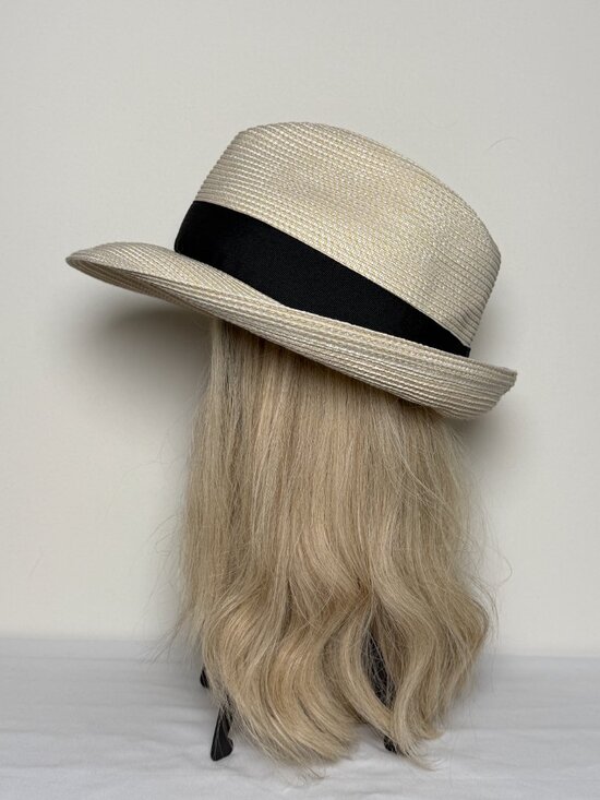 ERIC JAVITS Squishee Classic Fedora Hat Cream Black UPF50 main image 7